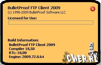 BulletProof FTP Client 2009 v2009.72.0.64