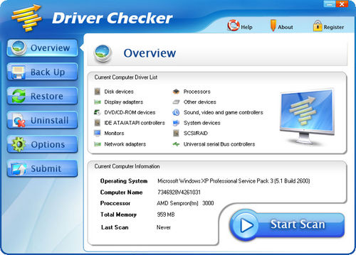 Portable Driver Checker 2.7.3 Build 20090624