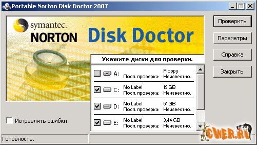 disk doctor norton utilities