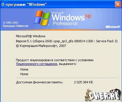 Microsoft Windows XP SP3 Professional Edition