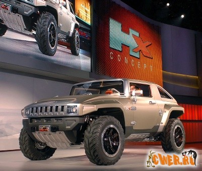 Концептуальный внедорожник на биотопливе Hummer HX представлен в Детройте