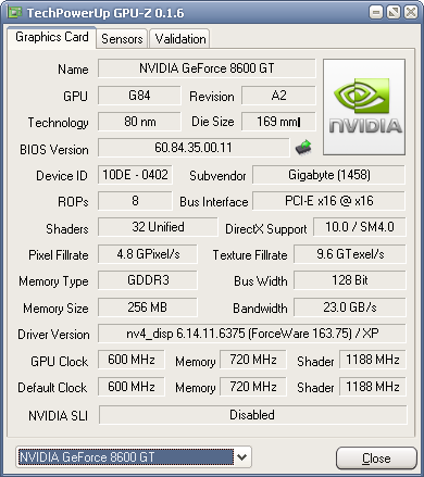 GPU-Z 0.1.6