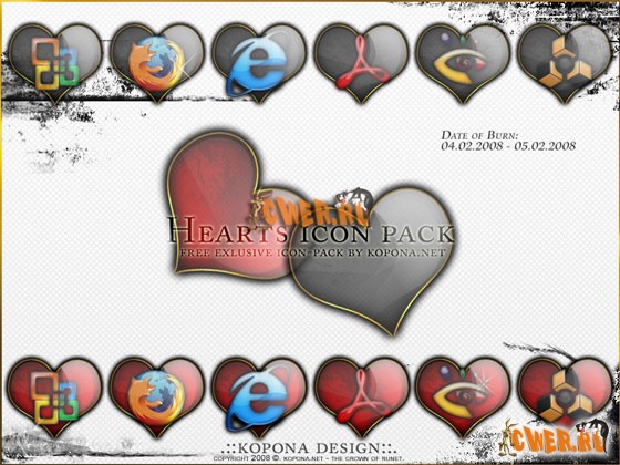 Hearts icon pack