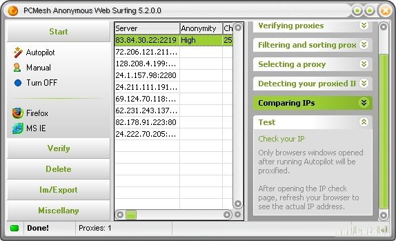 PCMesh Anonymous Web Surfing 5.2.0.0