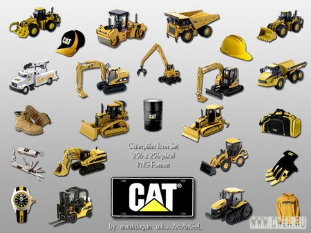 Caterpillar Dock Icons