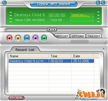 Crystal MP3 Recorder v1.0