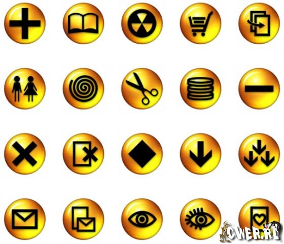 Orange Sphere Icons
