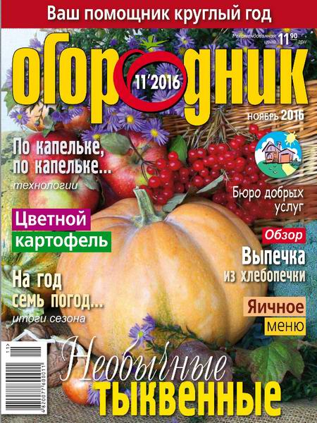журнал Огородник №11 ноябрь 2016
