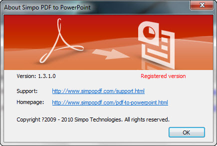 Simpo PDF to PowerPoint Converter 1.3.1.0