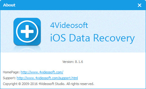 4Videosoft iOS Data Recovery 8.1.6