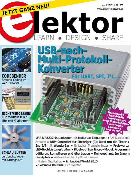 Elektor Electronics №4 апрель April 2015
