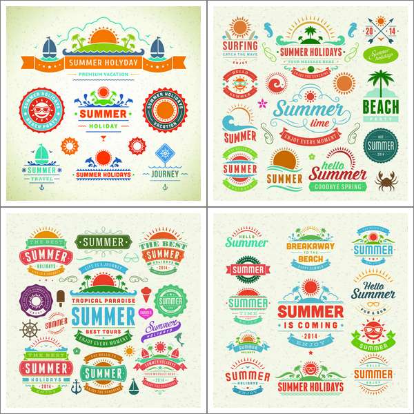 Vintage summer labels (Cwer.ws)