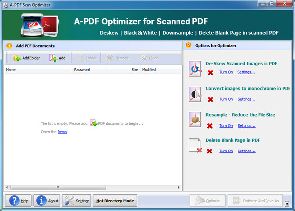 A-PDF Scan Optimizer