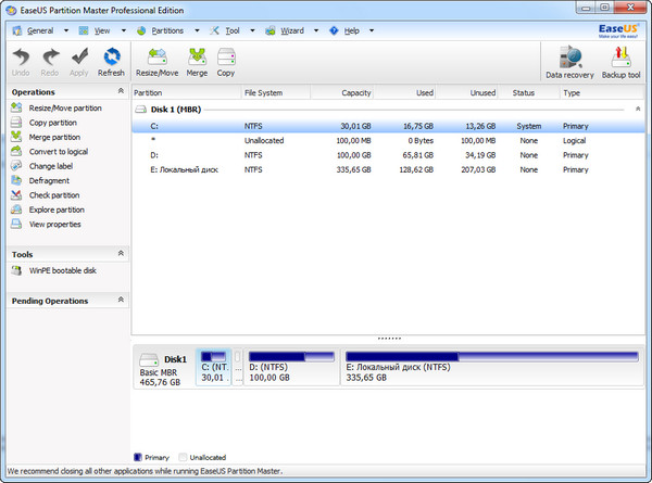 EaseUS Partition Master