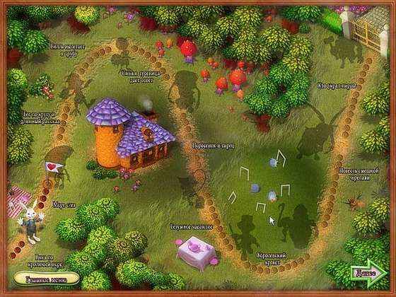 скриншот игры Алиса в стране Маджонг