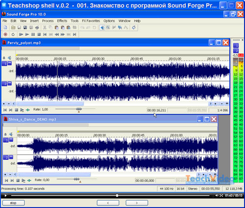 Обработка звука в Sound Forge 10. Обучающий видеокурс.