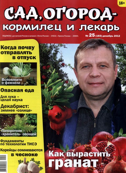 Сад, огород - кормилец и лекарь №25 (декабрь 2012)