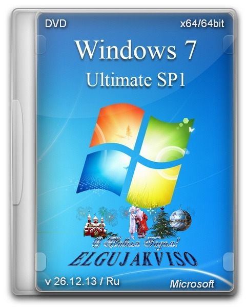 Windows 7 Ultimate SP1 x64 Elgujakviso Edition v26.12.13