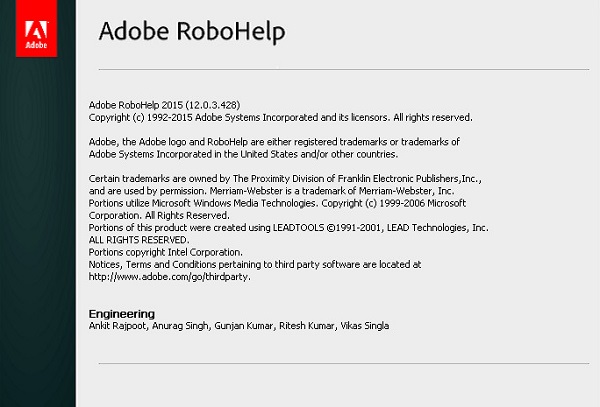 Adobe RoboHelp 2015 12.0.3