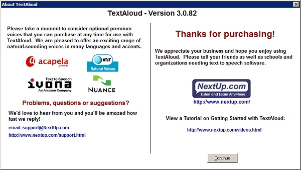 Nextup TextAloud 3.0.82