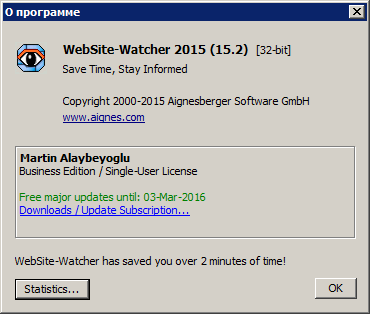 WebSite-Watcher 2015 15.2 Final Business Edition 