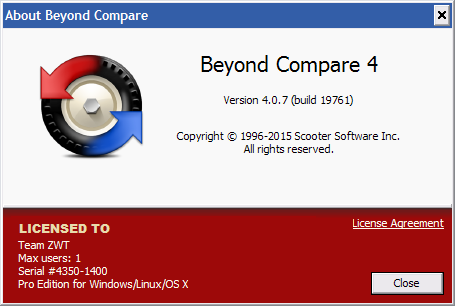 Beyond Compare Pro 4.0.7.19761 