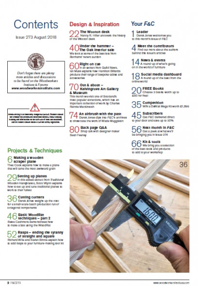 Furniture & Cabinetmaking №273 (August 2018)