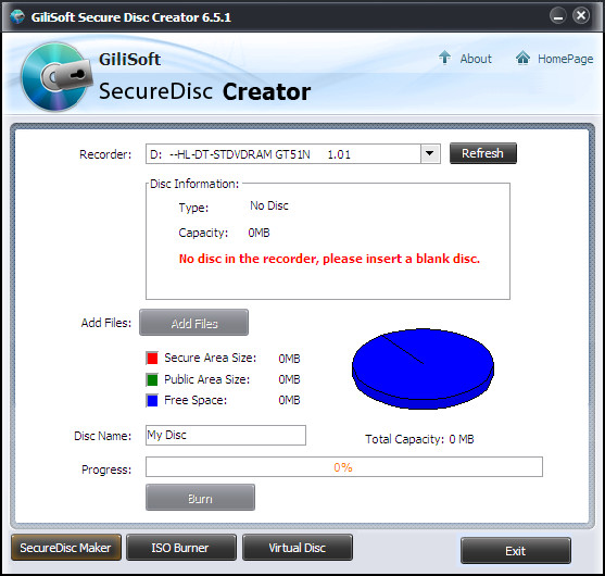Secure Disc Creator