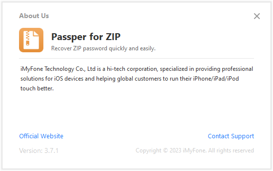 Portable Passper for ZIP 3.7.1.2