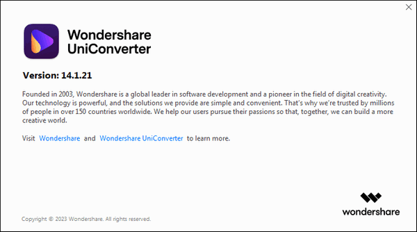 Wondershare UniConverter 14.1.21.213