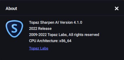 Topaz Sharpen AI 4.1.0