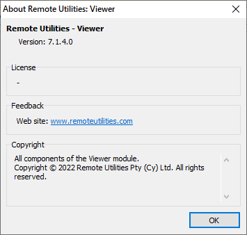 Remote Utilities Viewer 7.1.4.0