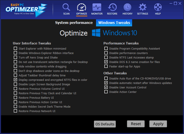 WebMinds Easy PC Optimizer