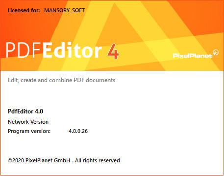 PixelPlanet PdfEditor 4.0.0.26