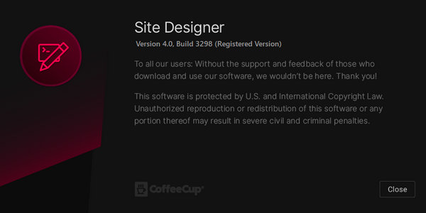 CoffeeCup Responsive Site Designer 4.0 Build 3298