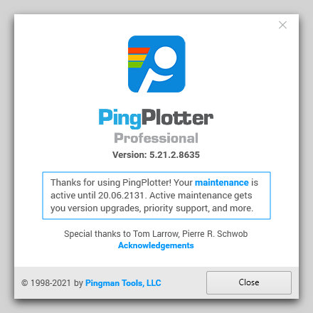 PingPlotter Professional 5.21.2.8635