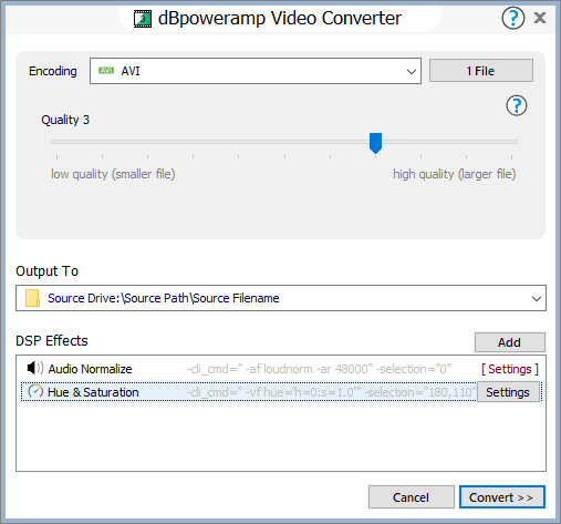 dBpoweramp Video Converter