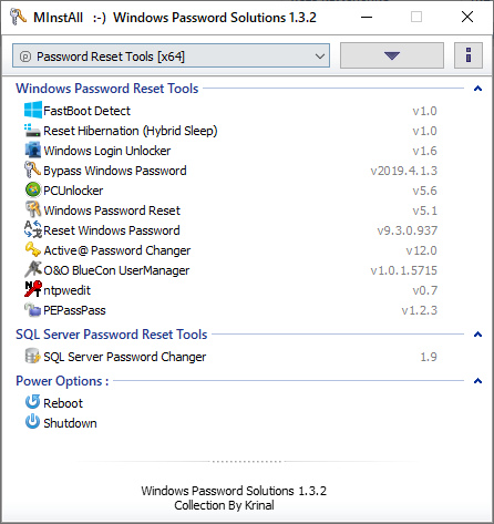 Windows Password Solutions 1.3.2