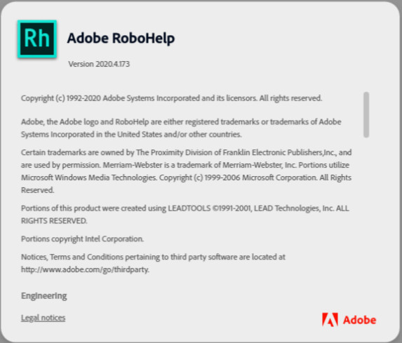 Adobe RoboHelp 2020.4.0