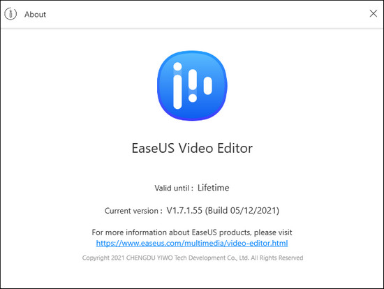 EaseUS Video Editor 1.7.1.55