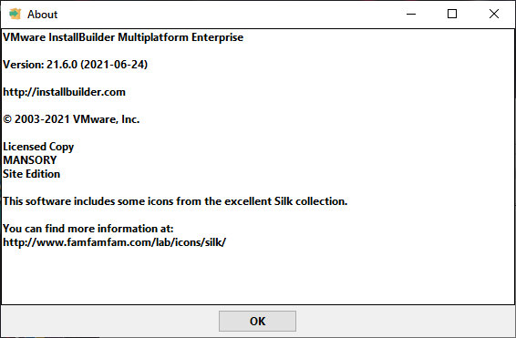 VMware InstallBuilder Enterprise 21.6.0