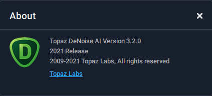 Topaz DeNoise AI 3.2.0