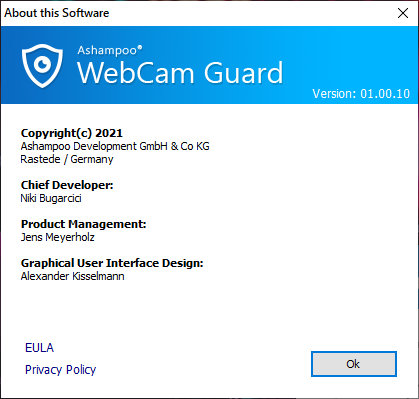 Ashampoo WebCam Guard 1.00.10