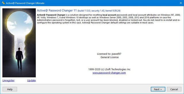 Active Password Changer Ultimate 11.0