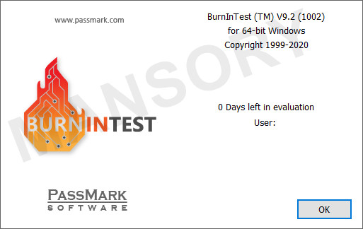 PassMark BurnInTest Pro 9.2 Build 1002