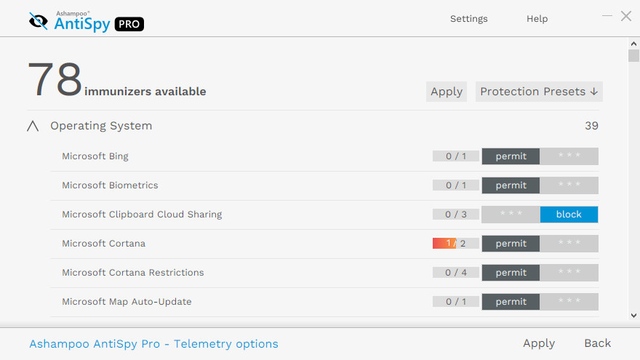 Ashampoo AntiSpy Pro 1.0.0