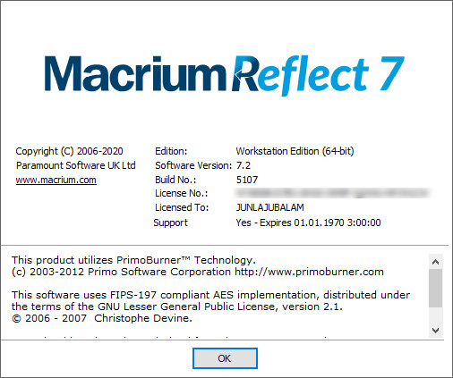 Macrium Reflect 7.2.5107 Workstation / Server Plus