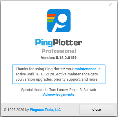 PingPlotter Professional 5.18.2.8159