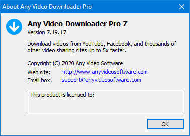 Any Video Downloader Pro 7.19.17