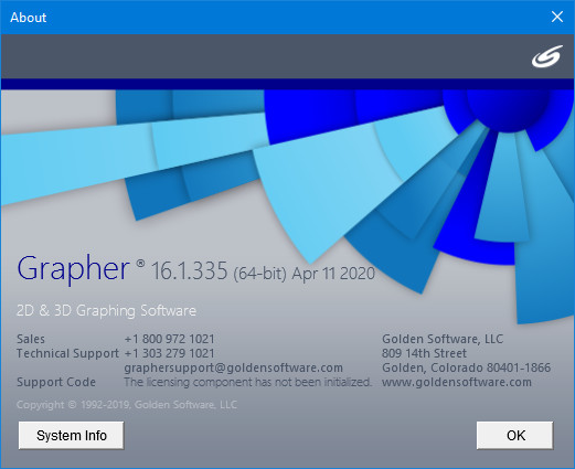 Golden Software Grapher 16.1.335